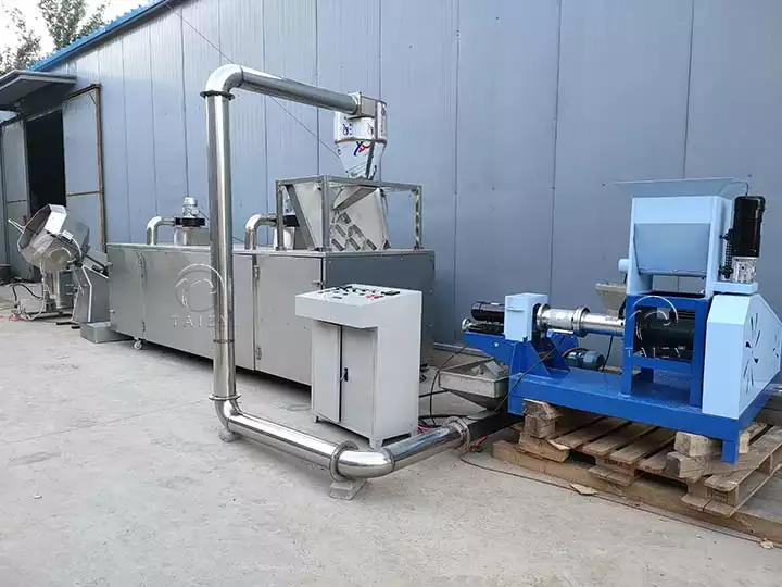 floating fish feed processing line