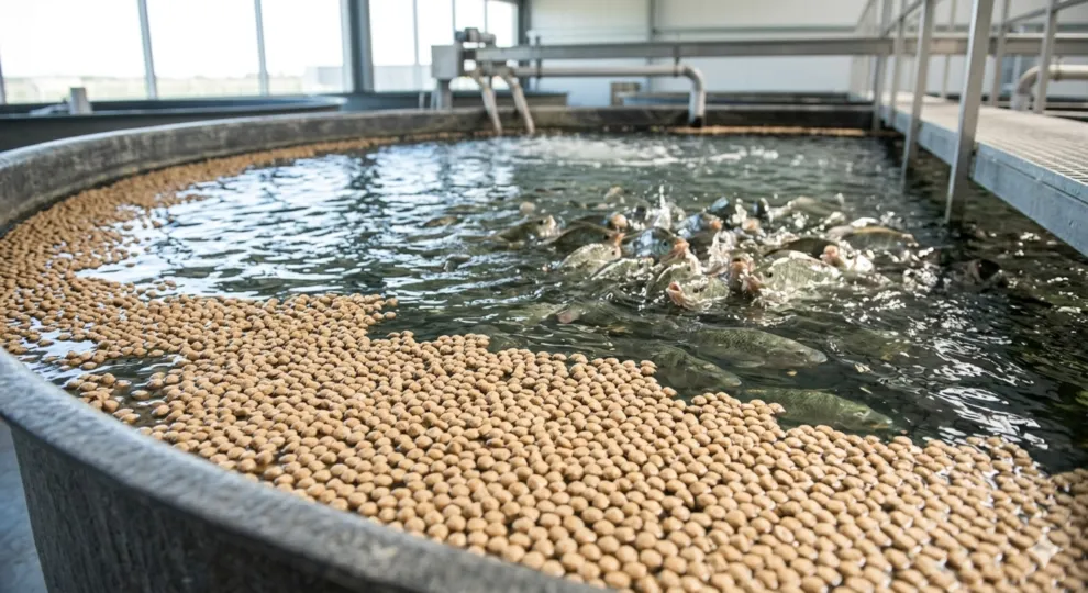 Floating Vs Sinking Fish Feed: Which One Is Right For Your Farm? 2 Floating fish feed pellets