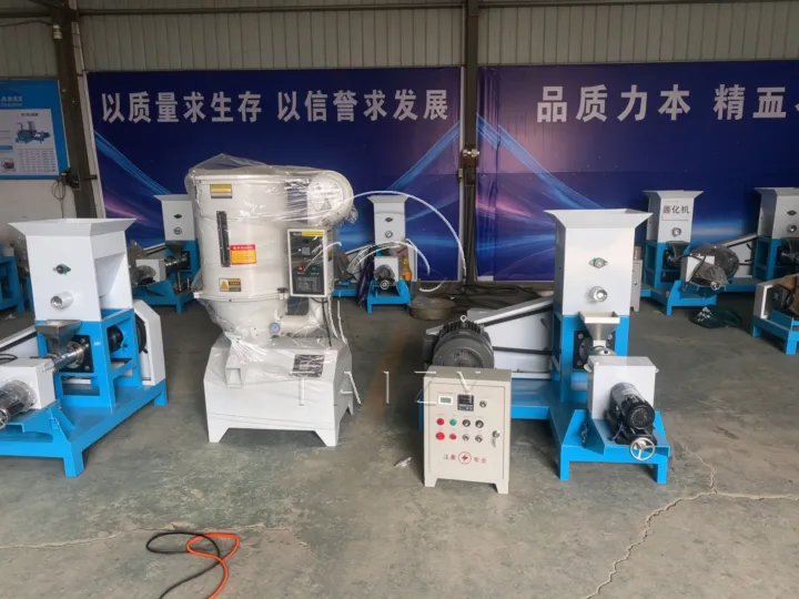 Fish feed pellet machine and dryer